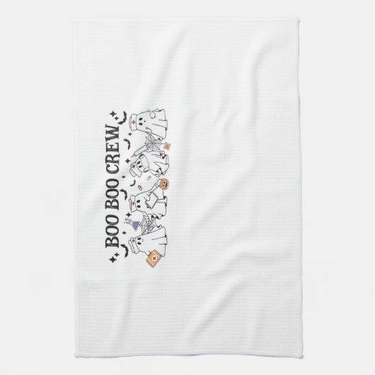 boo Boo Crew Halloween Classic T-Shirt Geschirrtuch (Vertikal)