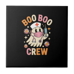 Boo Boo Crew Halloween-Geist Krankenschwester Esse Fliese
