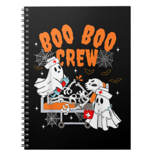 Boo Boo Crew Halloween-Geist Krankenschwester Notizblock