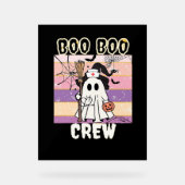 Boo Boo Crew Halloween Ghost Nurse Essential T-Shi Acrylschild (Vorderseite)