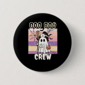 Boo Boo Crew Halloween Ghost Nurse Essential T-Shi Button (Vorderseite)