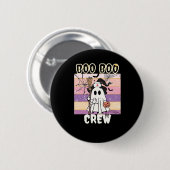Boo Boo Crew Halloween Ghost Nurse Essential T-Shi Button (Vorne & Hinten)