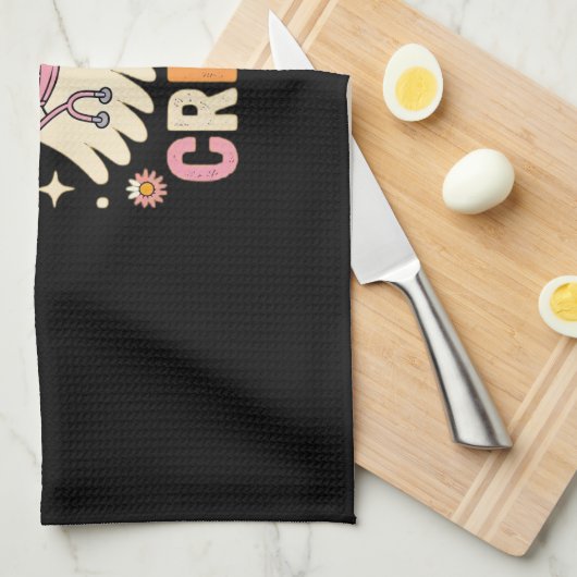 Boo Boo Crew Halloween Ghost Nurse Essential T-Shi Geschirrtuch (Viertel Falte)