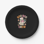 Boo Boo Crew Halloween Ghost Nurse Essential T-Shi Pappteller (Vorderseite)