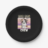 Boo Boo Crew Halloween Ghost Nurse Essential T-Shi Pappteller (Vorderseite)