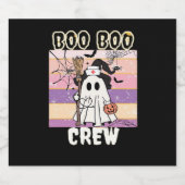 Boo Boo Crew Halloween Ghost Nurse Essential T-Shi Schaumweinetikett (Einzelnes Label)