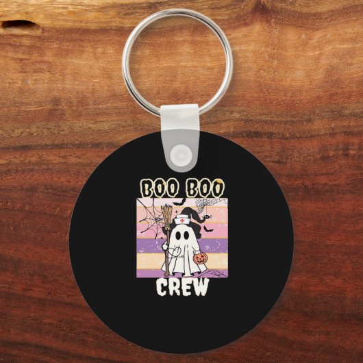 Boo Boo Crew Halloween Ghost Nurse Essential T-Shi Schlüsselanhänger (Vorderseite)