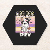 Boo Boo Crew Halloween Ghost Nurse Essential T-Shi Untersetzer (Vorderseite)