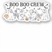 Boo Boo Crew Halloween Klassischer T - Shirt Aufkleber (Vorderseite)