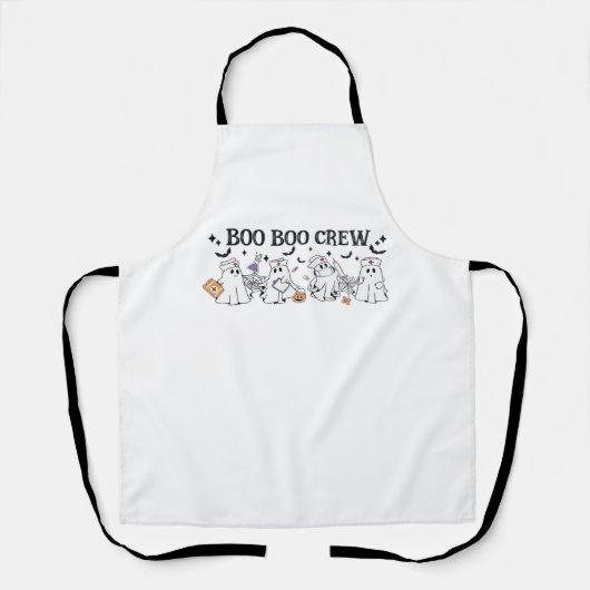 Boo Boo Crew Halloween Klassischer T - Shirt Schürze (Vorderseite)