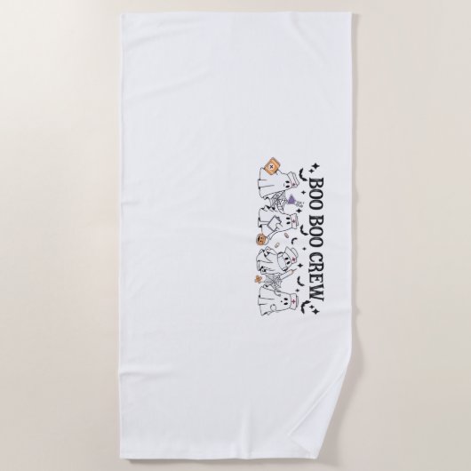Boo Boo Crew Halloween Klassischer T - Shirt Strandtuch (Vorderseite)