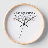 Boo Boo Crew Halloween Klassischer T - Shirt Uhr (Vorderseite)