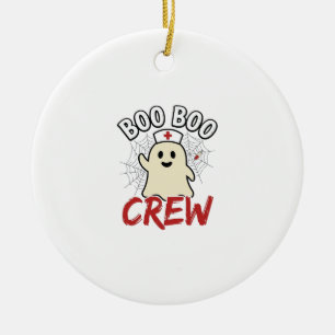 Boo Boo Crew Halloween Krankenschwester Geist Vint Keramik Ornament