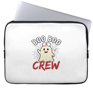 Boo Boo Crew Halloween Krankenschwester Geist Vint Laptopschutzhülle