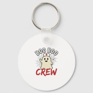 Boo Boo Crew Halloween Krankenschwester Geist Vint Schlüsselanhänger