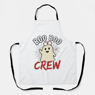 Boo Boo Crew Halloween Krankenschwester Geist Vint Schürze