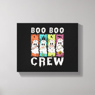 Boo Boo Crew Halloween-Krankenschwester Leinwanddruck