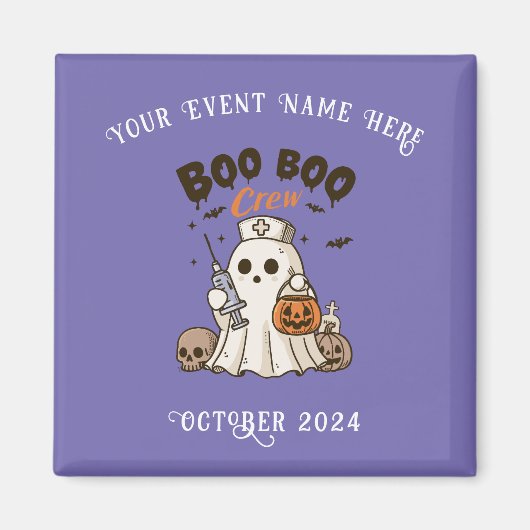 Boo Boo Crew Halloween Magnet für Krankenschwester (Vorne)
