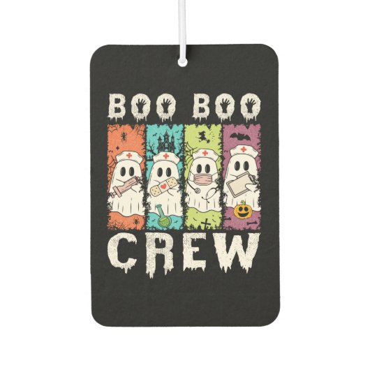 Boo Boo Crew Halloween Nurse Autolufterfrischer (Vorderseite)