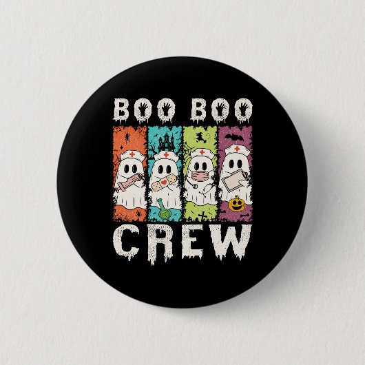 Boo Boo Crew Halloween Nurse Button (Vorderseite)