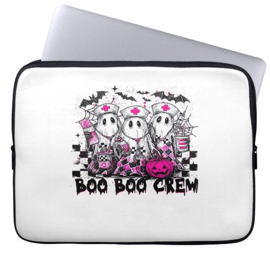 Boo Boo Crew Halloween Nurse Classic T - Shirt Laptopschutzhülle (Vorderseite)