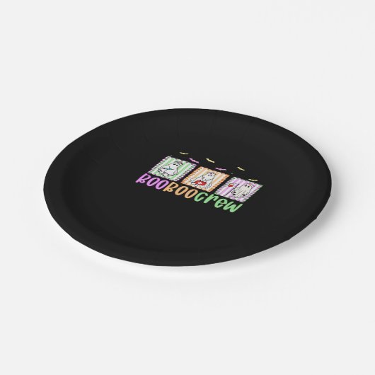 Boo Boo Crew Halloween Nurse Essential T - Shirt Pappteller (Schrägansicht)