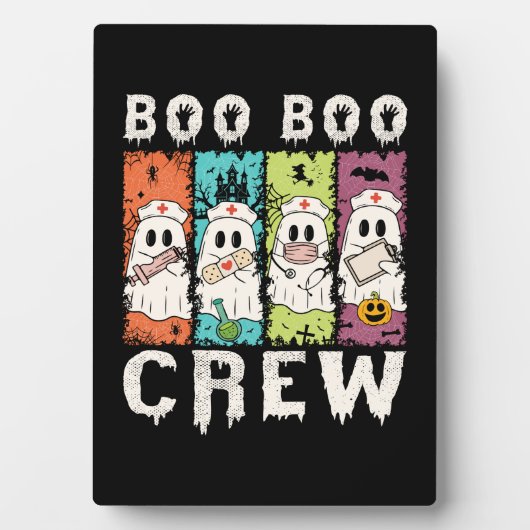 Boo Boo Crew Halloween Nurse Fotoplatte (Vorderseite)
