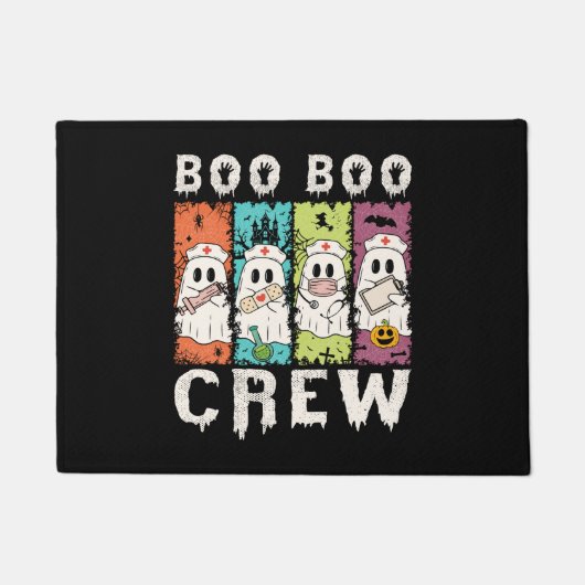 Boo Boo Crew Halloween Nurse Fußmatte (Vorderseite)