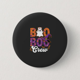 Boo Boo Crew Halloween-Nurse-Geister-Design Button