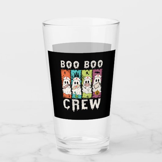 Boo Boo Crew Halloween Nurse Glas (Vorderseite)