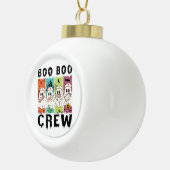 Boo Boo Crew Halloween Nurse Keramik Kugel-Ornament (Rechts)
