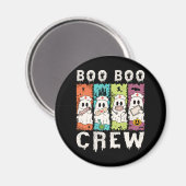 Boo Boo Crew Halloween Nurse Magnet (Vorderseite/Rückseite)
