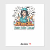 Boo Boo Crew Halloween Nurse mit Syringen und Pum Aufkleber (Blatt)