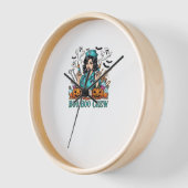 Boo Boo Crew Halloween Nurse mit Syringen und Pum Uhr (Winkel)