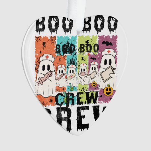 Boo Boo Crew Halloween Nurse Ornament (Vorderseite)