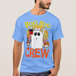Boo Boo Crew Halloween Nurse Rn Ghost Pumpkin Boys T-Shirt