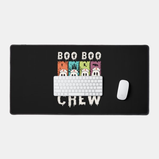 Boo Boo Crew Halloween Nurse Schreibtischunterlage (Tastatur & Maus)