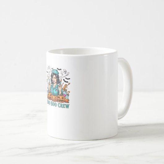 Boo Boo Crew Halloween Nurse with Syringes and Pum Kaffeetasse (VorderseiteRechts)