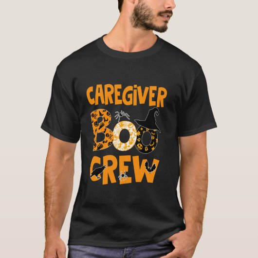 Boo Boo Crew Karegier Halloween Ghost Kostümmatte T-Shirt (Vorderseite)
