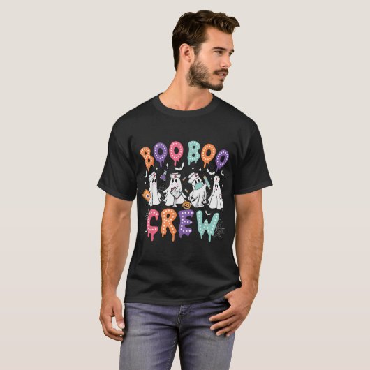 Boo Boo Crew Krankenpflege Ghost Spooky T-Shirt (Vorne ganz)