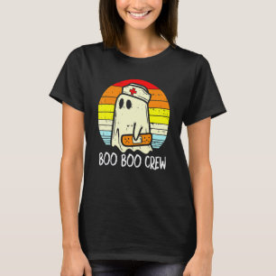 Boo Boo Crew Krankenschwester Geist Lustiges Hallo T-Shirt