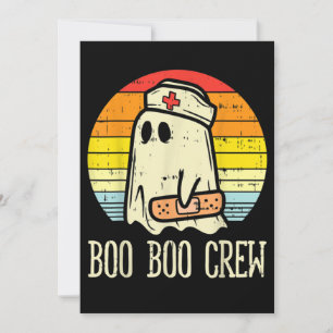 Boo Boo Crew Krankenschwester Halloween Für Kranke Einladung