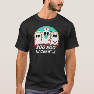 Boo Boo Crew Krankenschwester Halloween-Geist Kos T-Shirt