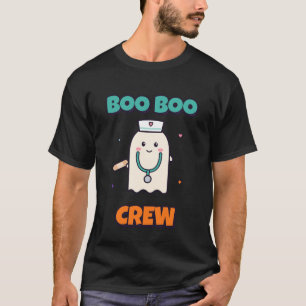 Boo Boo Crew Krankenschwester Halloween Geist T-Shirt