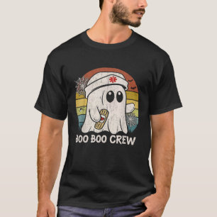 Boo Boo Crew Krankenschwester Lustiger Geist Fraue T-Shirt