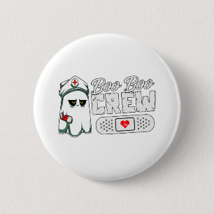 Boo Boo Crew Krankenschwester Lustiges Halloween G Button