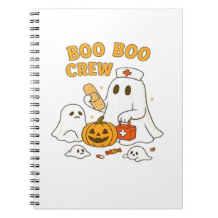 Boo Boo Crew Krankenschwester Lustiges Halloween-G Notizblock