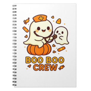 Boo Boo Crew Krankenschwester Lustiges Halloween-G Notizblock