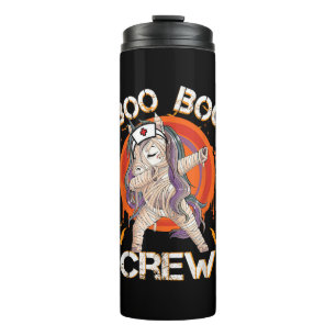 Boo Boo Crew Krankenschwester Mumie Einhorn Hallow Thermosbecher