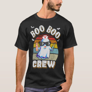 Boo Boo Crew  Krankenschwester Rn Halloween-Geist  T-Shirt
